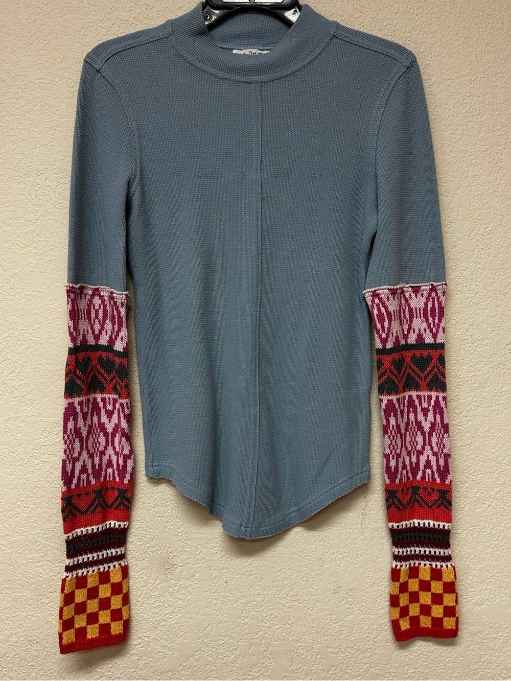 Free People womans alpine long soeeve top size M